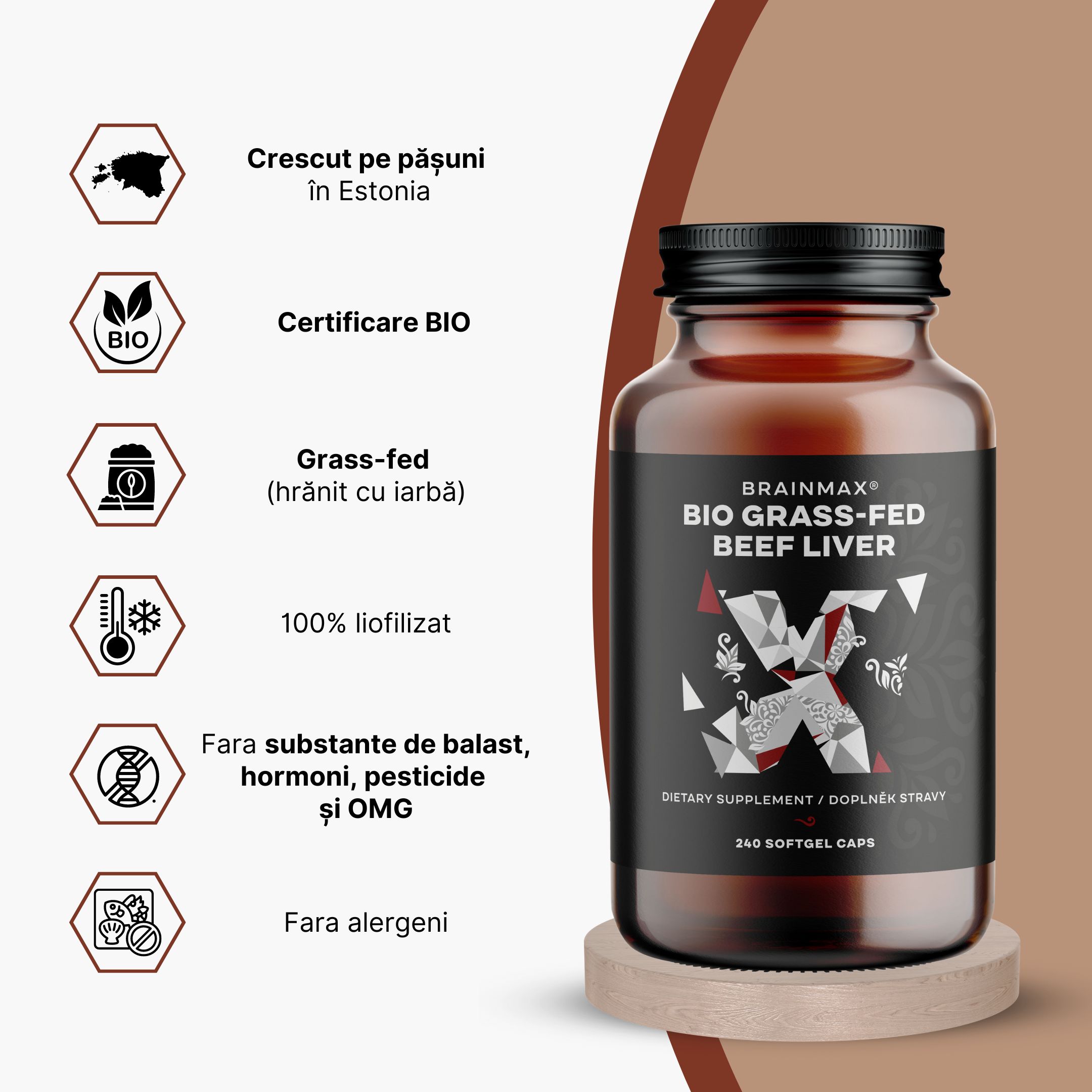 (Rumunština) BIO grass-fed beef liver